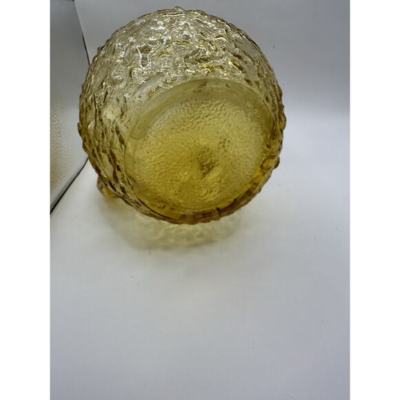 Vintage Anchor Hocking Fairfield Starburst Amber Glass Pitcher - Picture 7 of 9